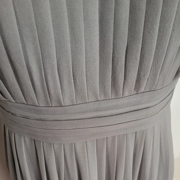 Ann Taylor Light Gray Midi Dress - Picture 7 of 11